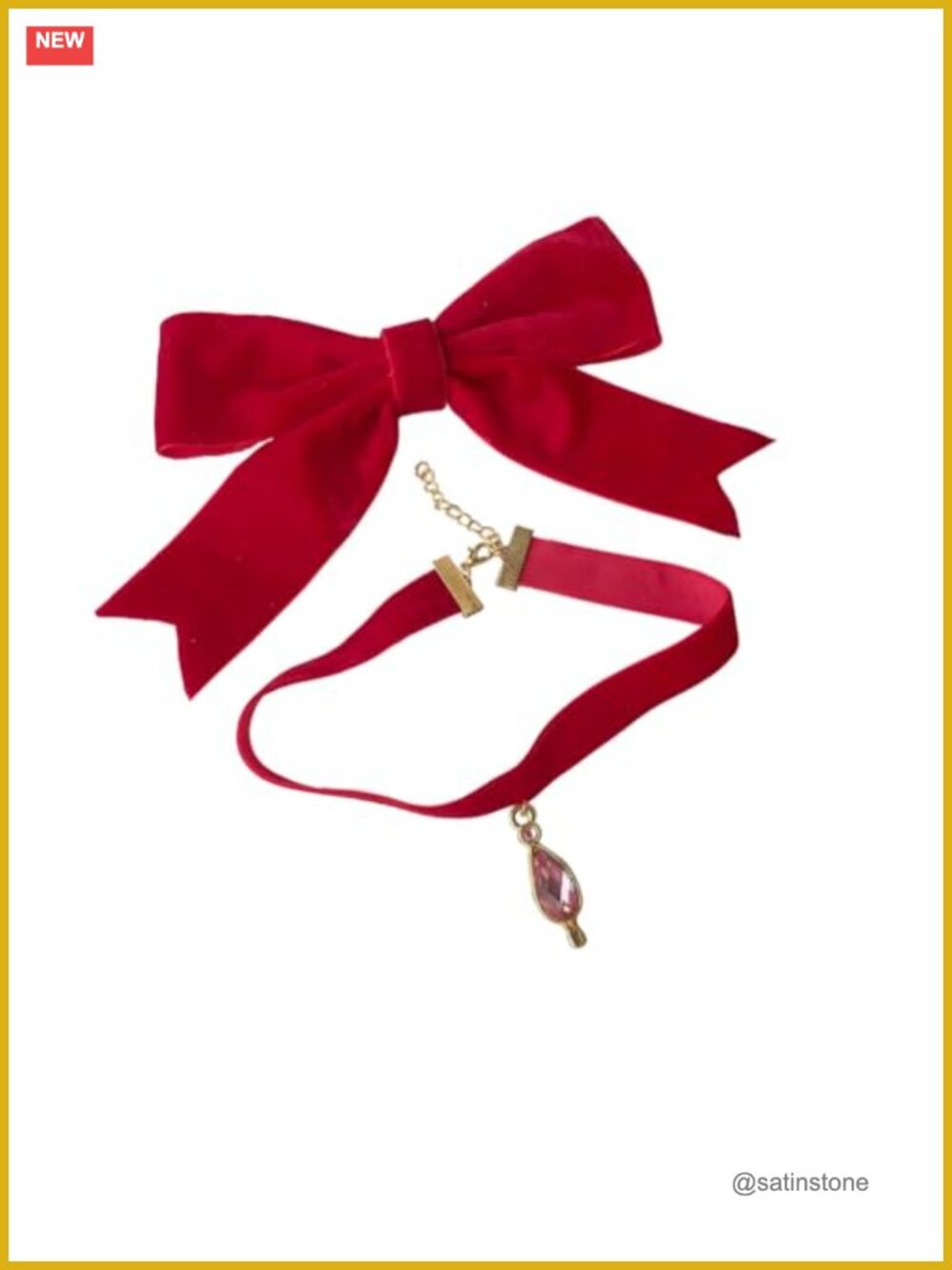 Velvet Adjustable Pendant Necklace Cosplay Costume Accessory